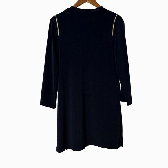 Chico's Open Front Cardigan Jacket Blue 3/4 Sleeve Layering Size Small - Picture 8 of 11